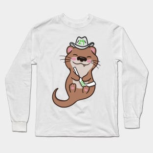 Jake The Hockey Otter Long Sleeve T-Shirt